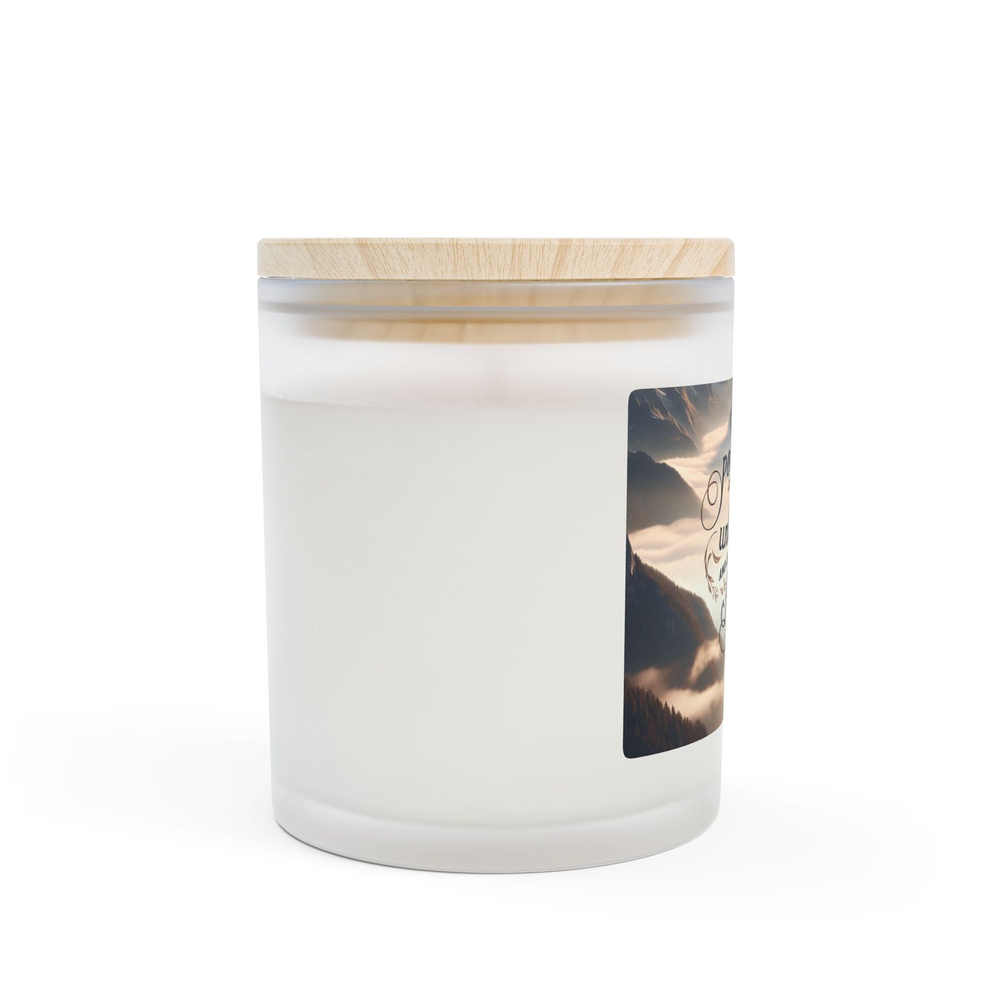 Frosted Glass Candle, 11oz